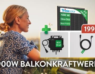 Ein Balkonkraftwerk unter 199 € – das gibt's aktuell bei AC TEC