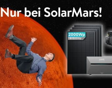 Bei SolarMars wartet ein verrückt guter Deal mit einem 2.000 Watt Balkonkraftwerk + Anker SOLIX 3 Pro Speicher