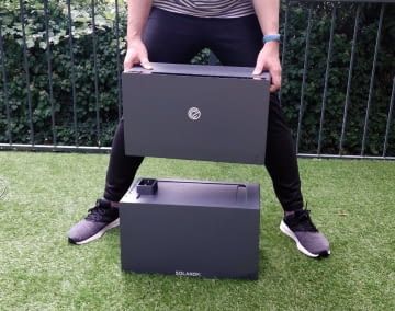 Dieser Speicher entspricht mit ca. 2 kWh Kapazität pro Modul dem üblichen Standard