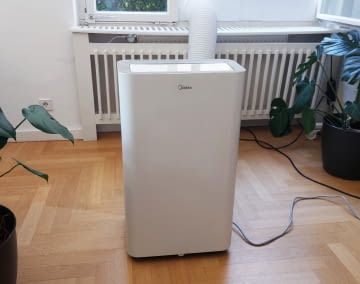 Dieses Modell setzt (noch) auf einen mobilen Abluftschlauch