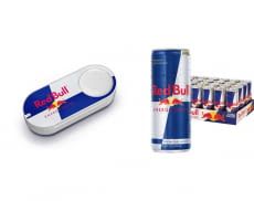 Mit dem Red Bull Dashbutton kann auf Knopfdruck eine ganze Palette Nachschub bestellt werden