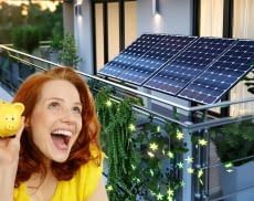 Mit Balkonkraftwerken lässt sich ordentlich Strom und Geld sparen.