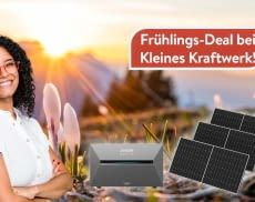 Bei Kleines Kraftwerk gibt es ein Balkonkraftwerk Set mit Speicher für nur 1.169 Euro