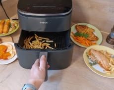 Alle hier gezeigten Lebensmittel haben wir im Test mit dem Airfryer zubereitet