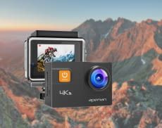 Die A80 Actionkamera ist mit rund 350 Gramm besonders leicht