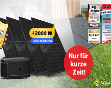Unser Leser sparen jetzt exklusiv auf die besten Balkonkraftwerke