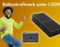 Bei Ac-Tec gibt es ein Balkonkraftwerk mit Speicher für nur 950 Euro