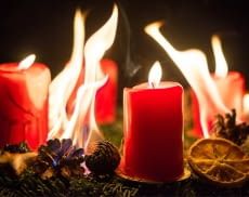 An Weihnachten und Silvester ist die Gefahr eines Brandes besonderes groß