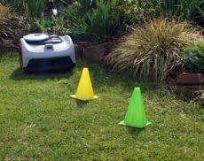 Diese Hütchen erkannte der Segway Navimow i105 gut