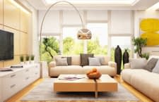 Modernes freundliches Wohnzimmer