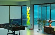 Kreative Lichtgestaltung: Die Leuchtpanele des Nanoleaf Aurora Smarter Kits lassen sich beliebig arrangieren