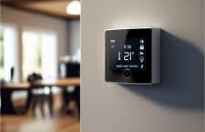 Thermostat an der Wand