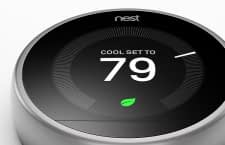 Nest Thermostat - Steuerung des Thermostats. Design