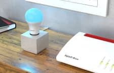 FRITZ!DECT 500 ist eine farbige LED-Leuchte die über den DECT-Funkstandard mit dem Smart Home kommuniziert