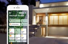Mehrere steuerbare Smart Home-Geräte in der App von Apple HomeKit