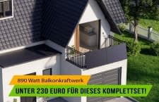 Dieses Balkonkraftwerk mit Wechselrcihter gibt es für 229 Euro