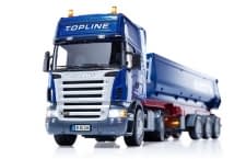 Heute im Adventskalender: Scania Zugmaschine mit Kippsattelauflieger von Schmitz-Cargobull