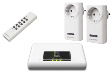 HomeWizard Starterset, 1x IP Gateway Box, 2x Funkschalter, 1x Fernbedienung 4Kanal