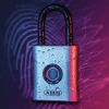 Das ABUS Touch 57 Vorhangschloss funktioniert per Fingerabdruck