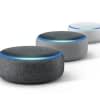 Den Echo Dot 3 Smart Speaker gibt es in den drei hier gezeigten Farbvarianten