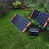 Powerstationen mit Solar erlauben die Einspeisung von Sonnenenergie