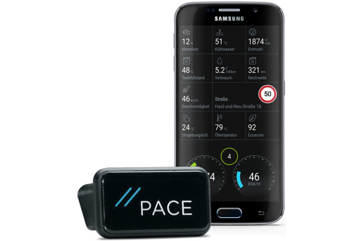 PACE Link + PACE App | Per OBD2-Adapter zum Smart Car