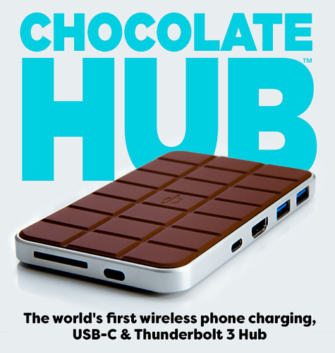 Kabelloser Smartphone Charger: Verführerischer Chocolate-Hub!
