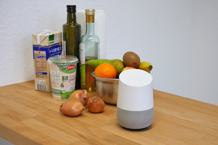 Mit Google Home Sprachbefehlen einkaufen