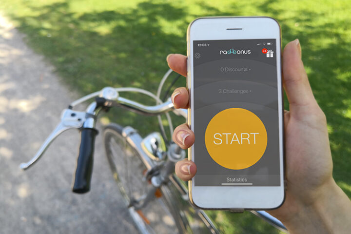 Per Radbonus-App Kilometer in Belohnungen verwandeln