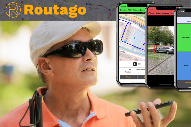 Routago – Sichere Fußgängernavigation für Blinde dank KI