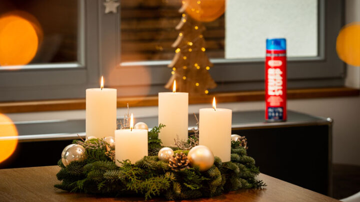 Feuerlöschspray für Brandschutz von Weihnachtsbaumkerzen