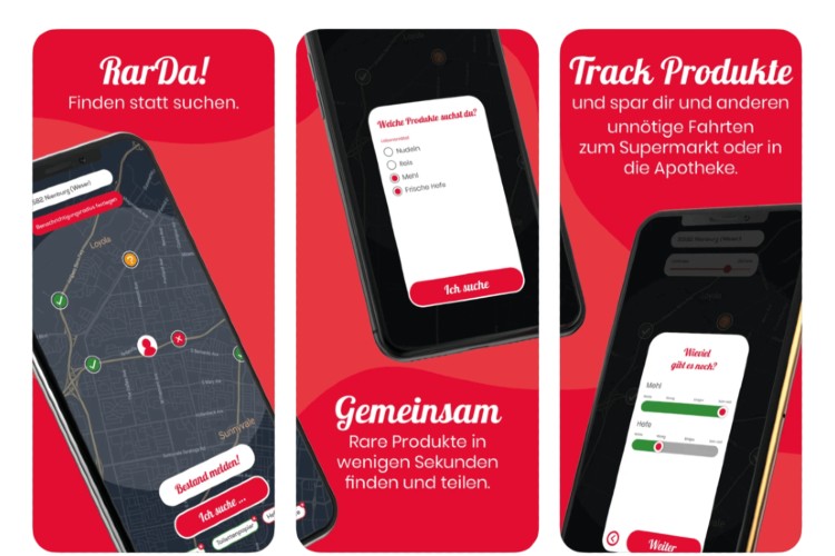 RarDa! Findet rare Produkte des täglichen Bedarfs in der Nähe