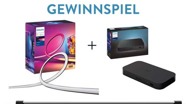Gewinnspiel – 3x Philips Hue Play Gradient Set mit Sync Box!
