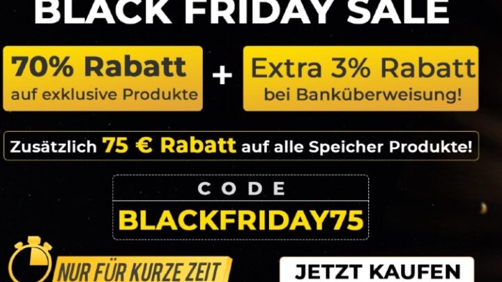 2000 W Balkonkraftwerk + 4,4 kWh Speicher zum Discounterpreis!
