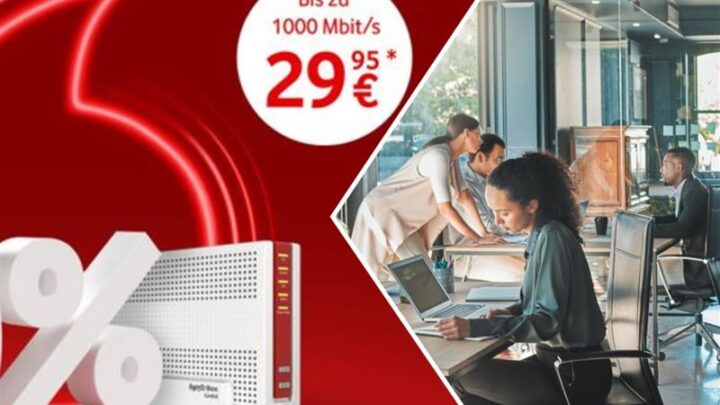 Vodafone Business HAMMER! Superschnelles WLAN zum halben Preis