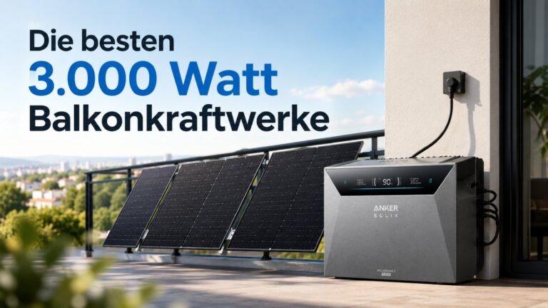 3.000 Watt Balkonkraftwerk: Ratgeber und Vergleich 2026