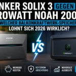 Anker SOLIX 3 oder der Growatt NOAH 2000? Welcher Speicher eignet sich wann besser?