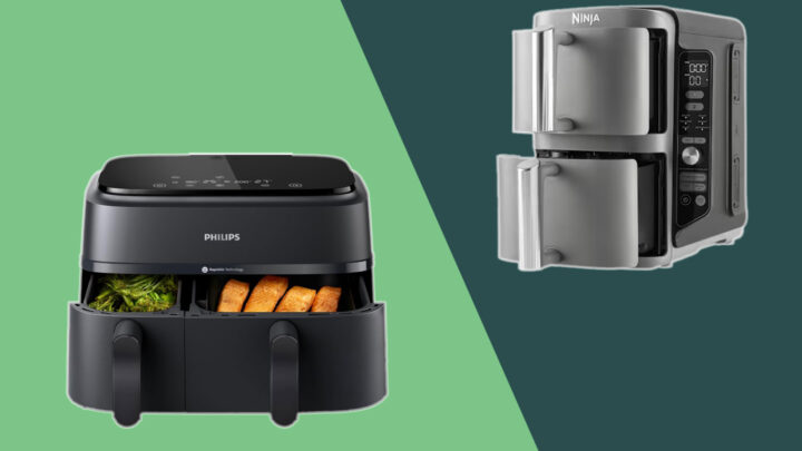 Doppel-Airfryer: Schubladen besser über- oder nebeneinander?