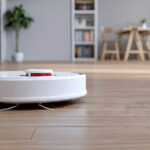 Saugroboter auf Parkett