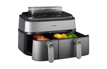Philips NA555/00 Steam Airfryer 5000 Series Dual Basket 9L