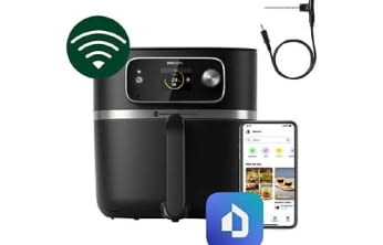 Philips HD9880/90 Airfryer Combi XXL + Lebensmittelthermometer