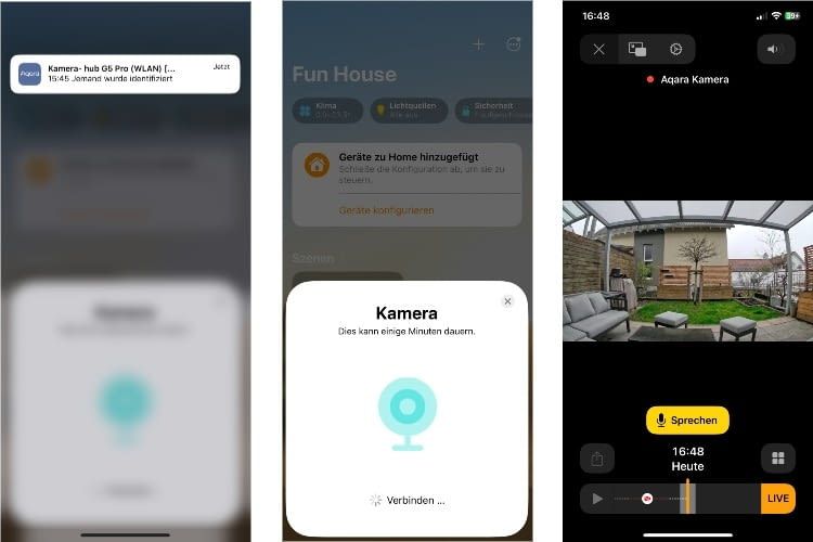 Sofort nach der Einrichtung wurden Personen erkannt und nach einem Update funktionierte auch die Integration in HomeKit Sofort nach der Einrichtung wurden Personen erkannt und nach einem Update funktionierte auch die Integration in HomeKit