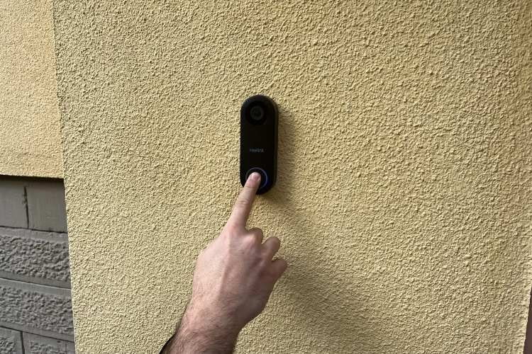 Die Reolink Video Doorbell im Einsatz. Die Reolink Video Doorbell im Einsatz.