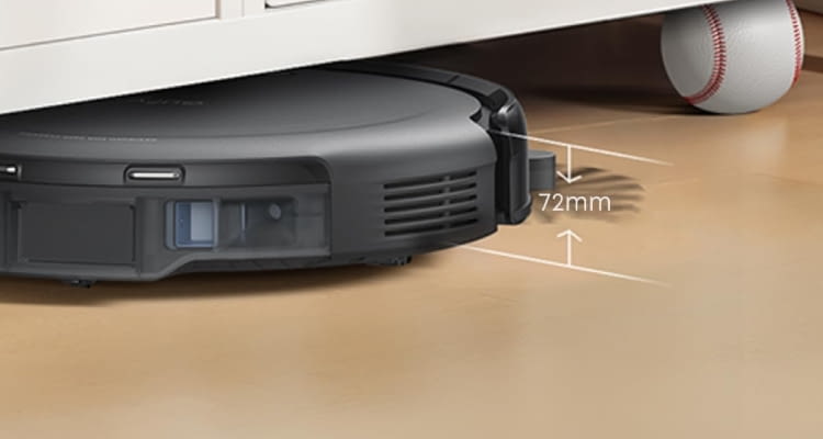 Der eufy c10 ist ein besonders flacher Saugroboter ohne Wischfunktion Der eufy c10 ist ein besonders flacher Saugroboter ohne Wischfunktion