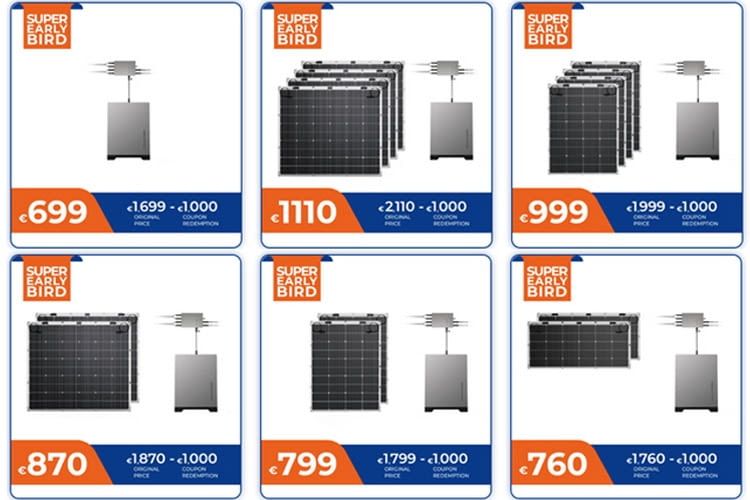 Diese Übersicht zeigt einige Preisbeispiele des Anbieters