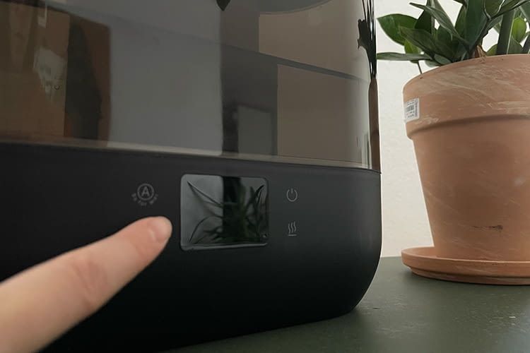 Hier läuft der Dreo smart Luftbefeuchter noch weiter, aber ohne Licht Hier läuft der Dreo smart Luftbefeuchter noch weiter, aber ohne Licht