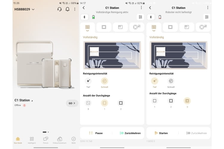 Über die App lassen sich die verschiedenen Betriebsmodi schnell an die jeweiligen Bedürfnisse anpassen. Über die App lassen sich die verschiedenen Betriebsmodi schnell an die jeweiligen Bedürfnisse anpassen.