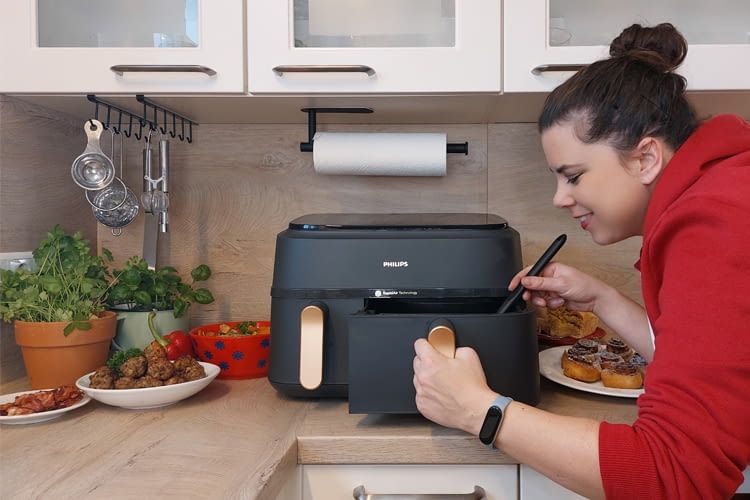 Alle Speisen auf diesem Bild haben wir im Airfryer zubereitet Alle Speisen auf diesem Bild haben wir im Airfryer zubereitet