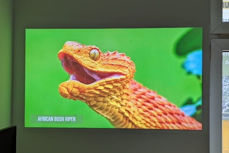 Die Bildausgabe erfolgt über stechend scharfe 4K Auflösung Die Bildausgabe erfolgt über stechend scharfe 4K Auflösung