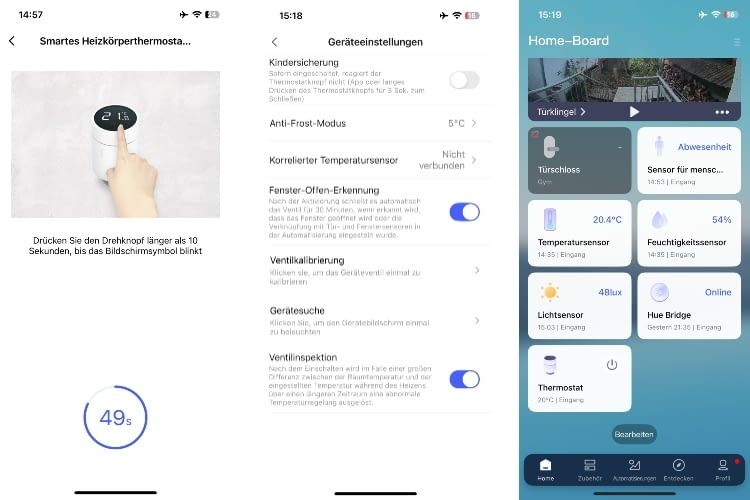 Die Einrichtung war einfach, die Aqara App hilft dabei. Im Alltag ist die App aber etwas gewöhnungsbedürftig Die Einrichtung war einfach, die Aqara App hilft dabei. Im Alltag ist die App aber etwas gewöhnungsbedürftig